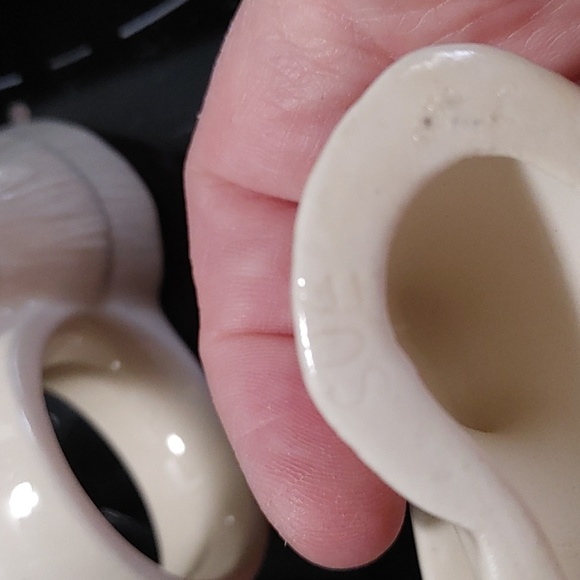 Vintage 8 Napkin Rings Ceramic Girl Pray Cornhuskers Dining Table 2inch Tall - Picture 4 of 7